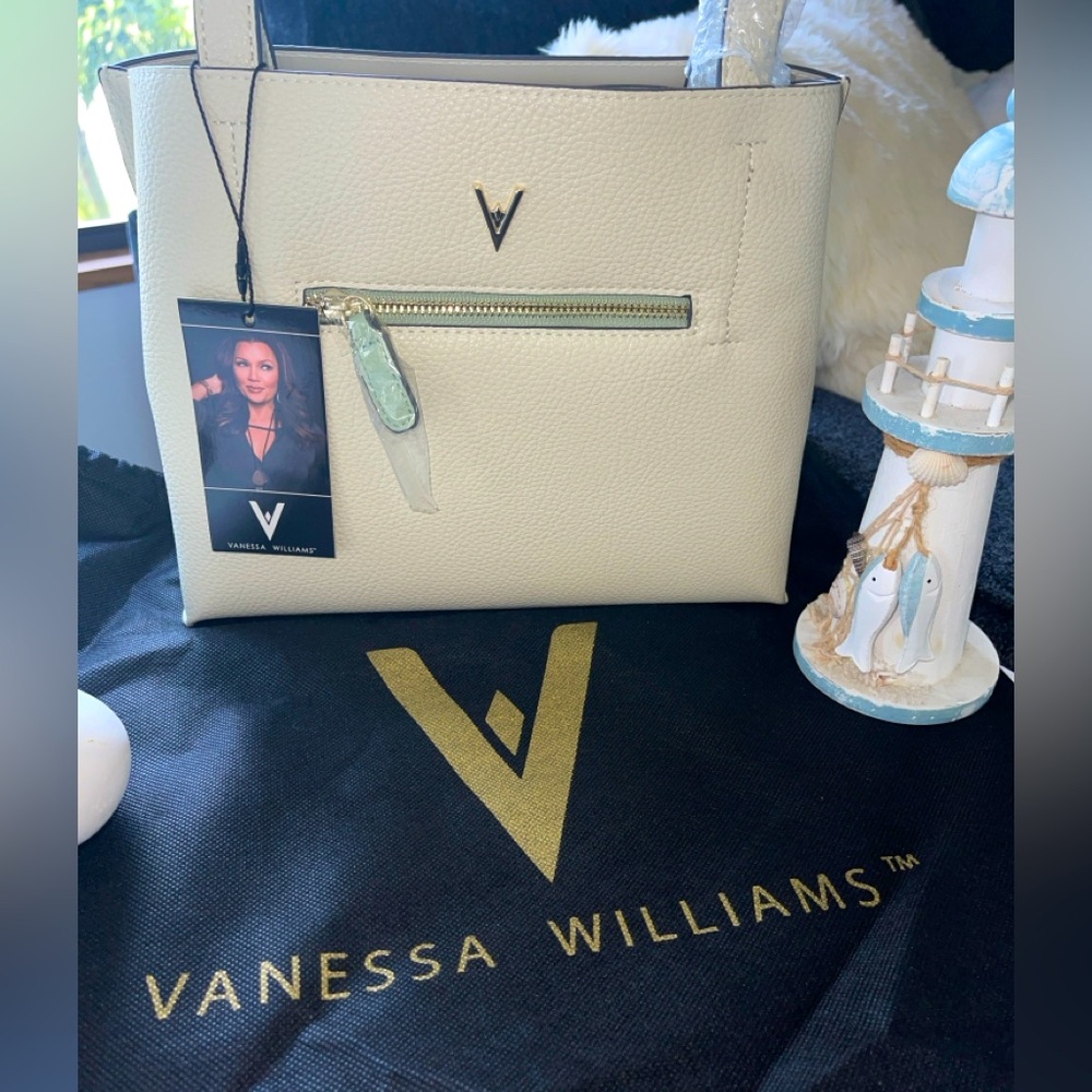 VANESSA WILLIAMS Tote Bag Bone/Mint